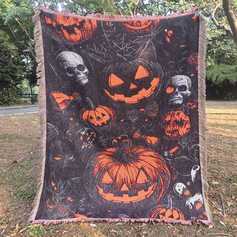 Halloween Throw Blanket | Available in 5 Colors | Soft Fleece for Sofas, Beds, and Movie Nights