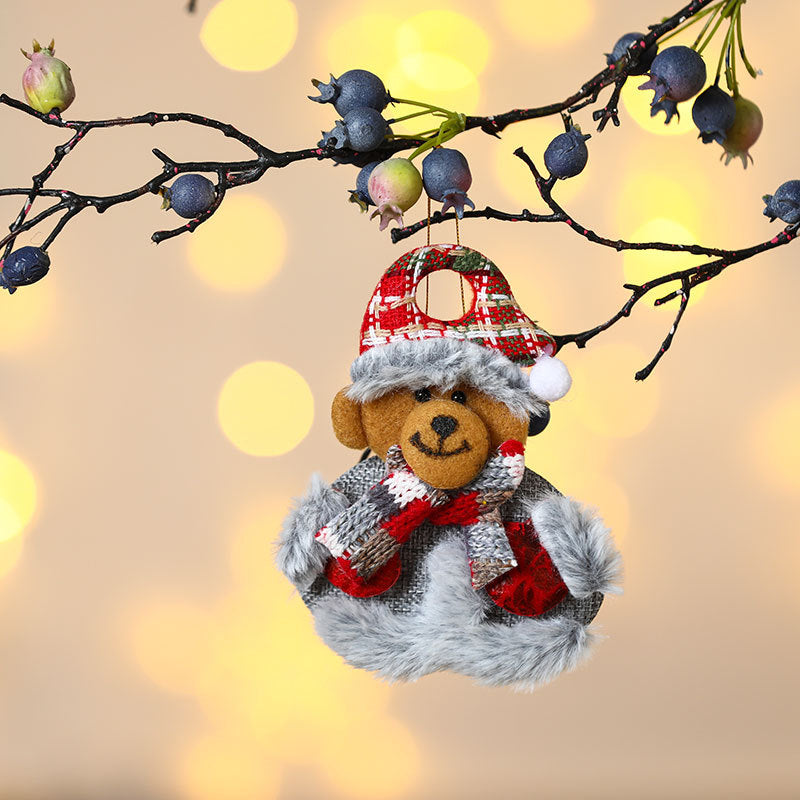 Felt Snowman Christmas Ornament with Scarf and Hat | Hanging Tree Accent in 30 Designs | Soft Indoor Holiday Decorations