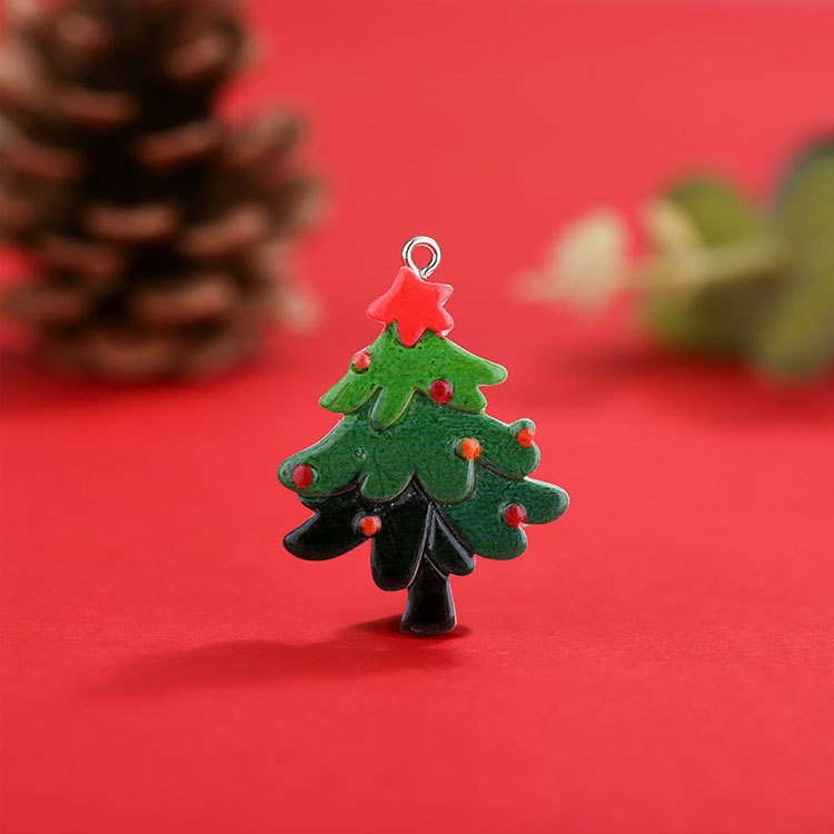 Mini Santa Charm Ornament with a Hanging Loop | Tree, Wreath and Gift Wrap Christmas Decorations | Lightweight, Durable