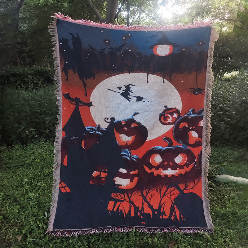 Halloween Throw Blanket | Available in 5 Colors | Soft Fleece for Sofas, Beds, and Movie Nights