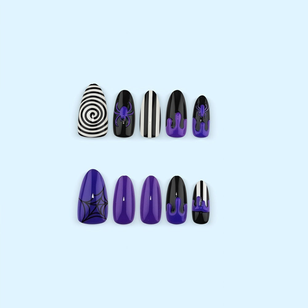 Halloween Press-On Nails | Available in Yellow | Glue-Free Application in Minutes for Parties and Nights Out
