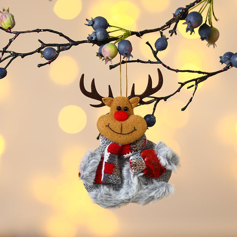 Felt Snowman Christmas Ornament with Scarf and Hat | Hanging Tree Accent in 30 Designs | Soft Indoor Holiday Decorations