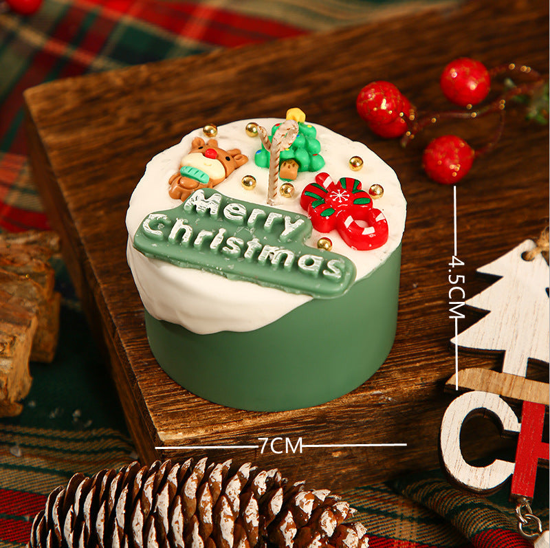 Festive Trinket Box with a Sculpted Merry Christmas Lid | Resin Build, 7 cm Wide and 4.5 cm Tall | Jewelry Storage, 4 Designs