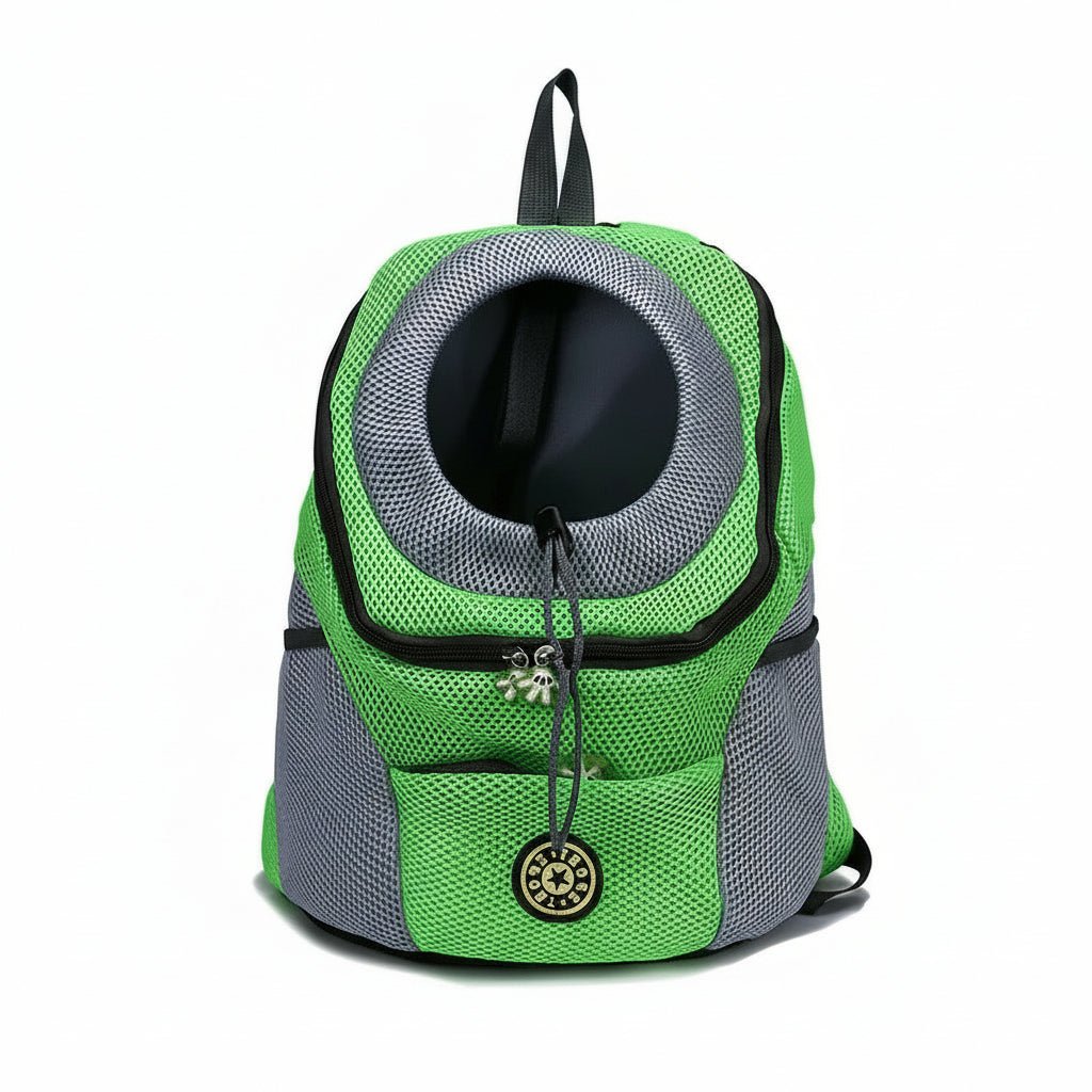Ventilated Pet Carrier Backpack with Safety Hook