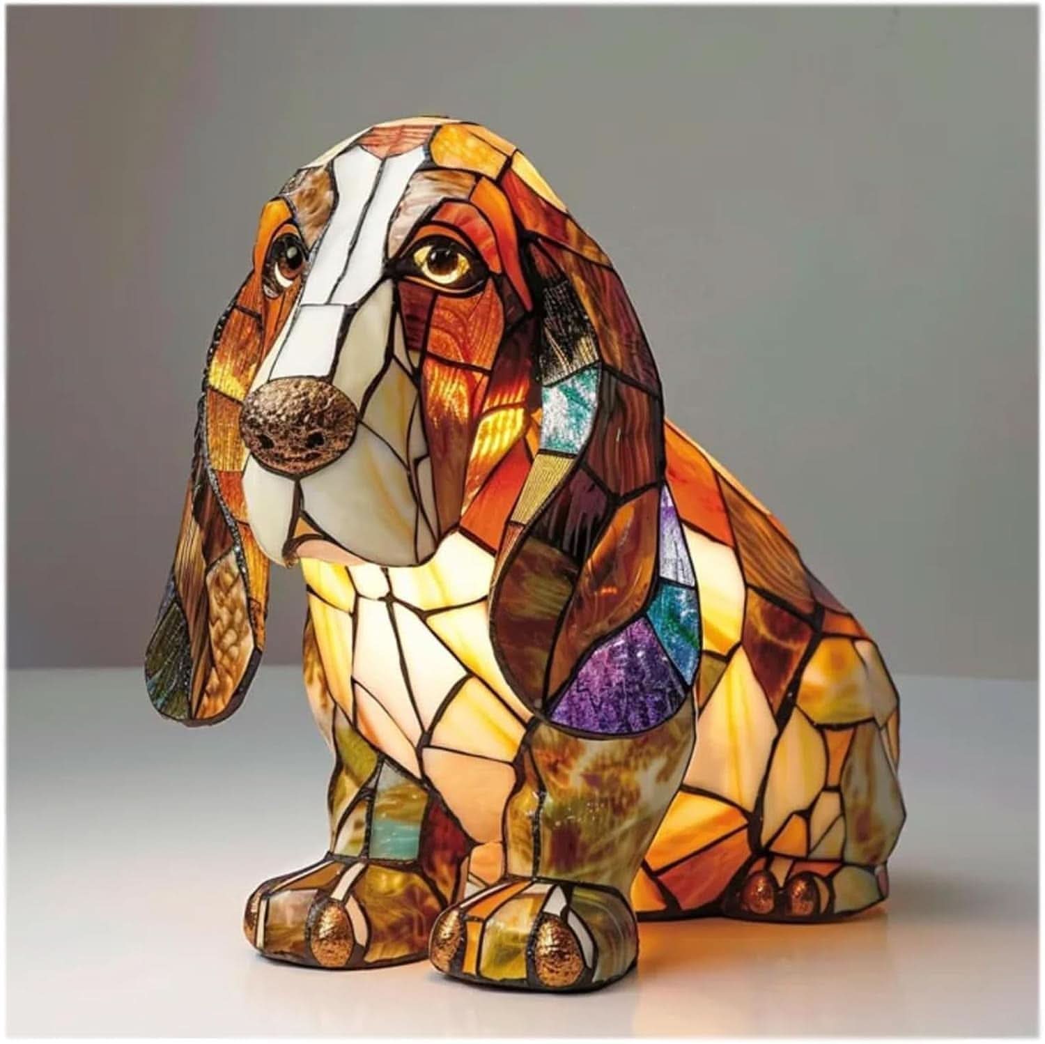 LED Animal Breed Statue Night Lamp | Dachshund, Corgi, Husky & 30 Design Options | USB-Powered Cozy Ambient Decor Light