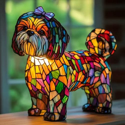 LED Animal Breed Statue Night Lamp | Dachshund, Corgi, Husky & 30 Design Options | USB-Powered Cozy Ambient Decor Light