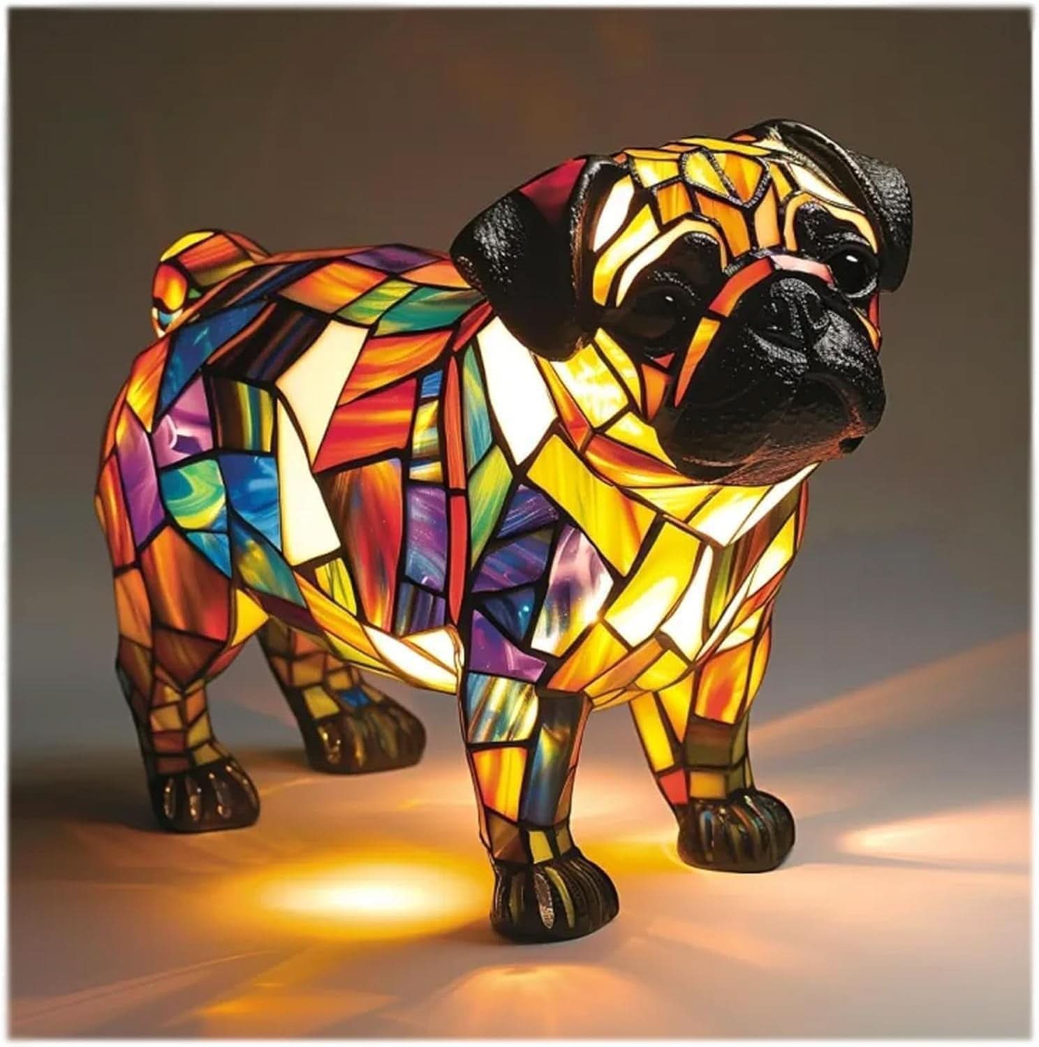 LED Animal Breed Statue Night Lamp | Dachshund, Corgi, Husky & 30 Design Options | USB-Powered Cozy Ambient Decor Light