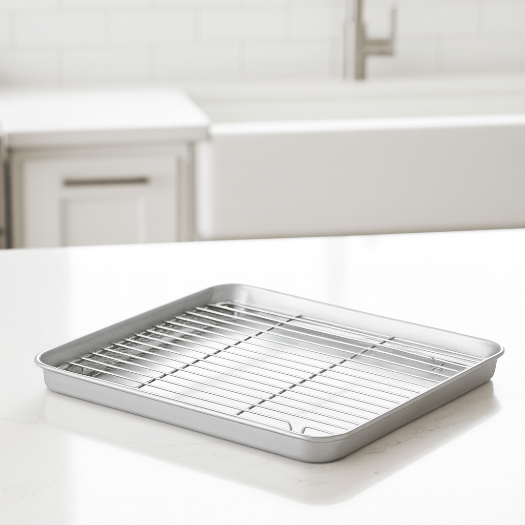 BAKEPURE – Premium stainless steel baking pan set for effortless cooking
