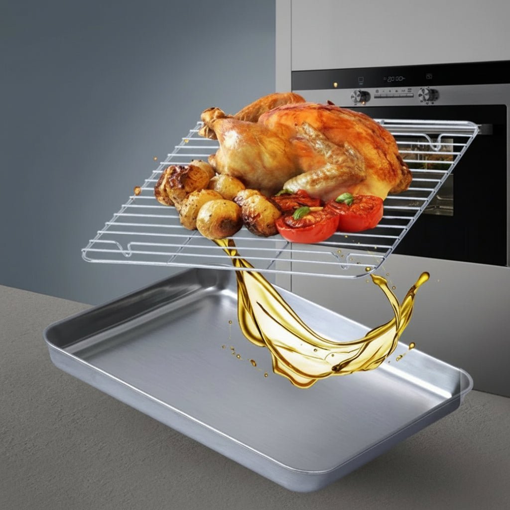 BAKEPURE – Premium stainless steel baking pan set for effortless cooking