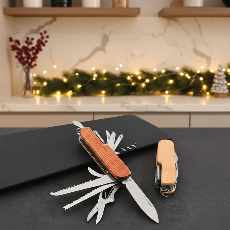 BARRELON – Personalized wooden waiter corkscrew with engraving, rosewood handle & integrated knife