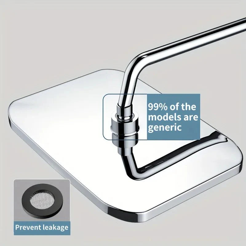 AQUAPULSE – 360° adjustable rain shower head with anti-limescale nozzles