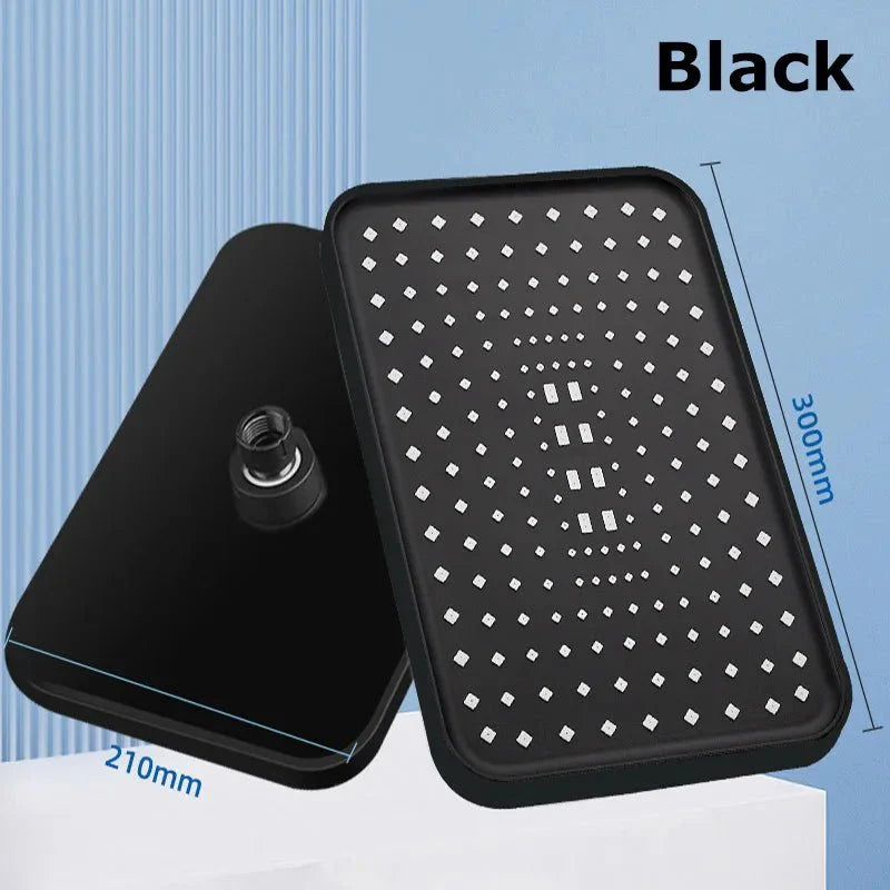 AQUAPULSE – 360° adjustable rain shower head with anti-limescale nozzles