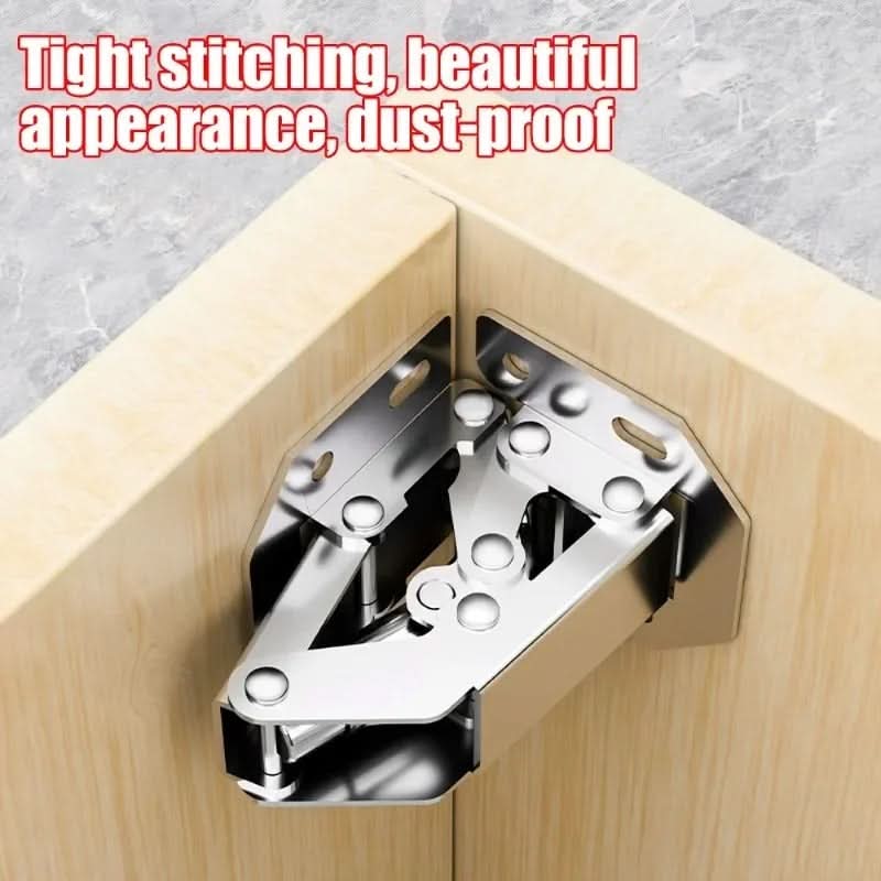 Soft-Close Hydraulic Cabinet Hinges 7.7 x 3.2 cm | Set of 10 | 50,000+ Cycle Steel Hinges for Kitchen Cabinets & Wardrobes