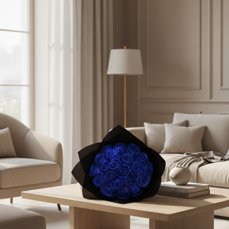 Eternal Artificial Rose Bundle 9.8 In | 2 Colors, 30 or 50-Piece Sets | Low-Maintenance Long-Lasting Home Accent