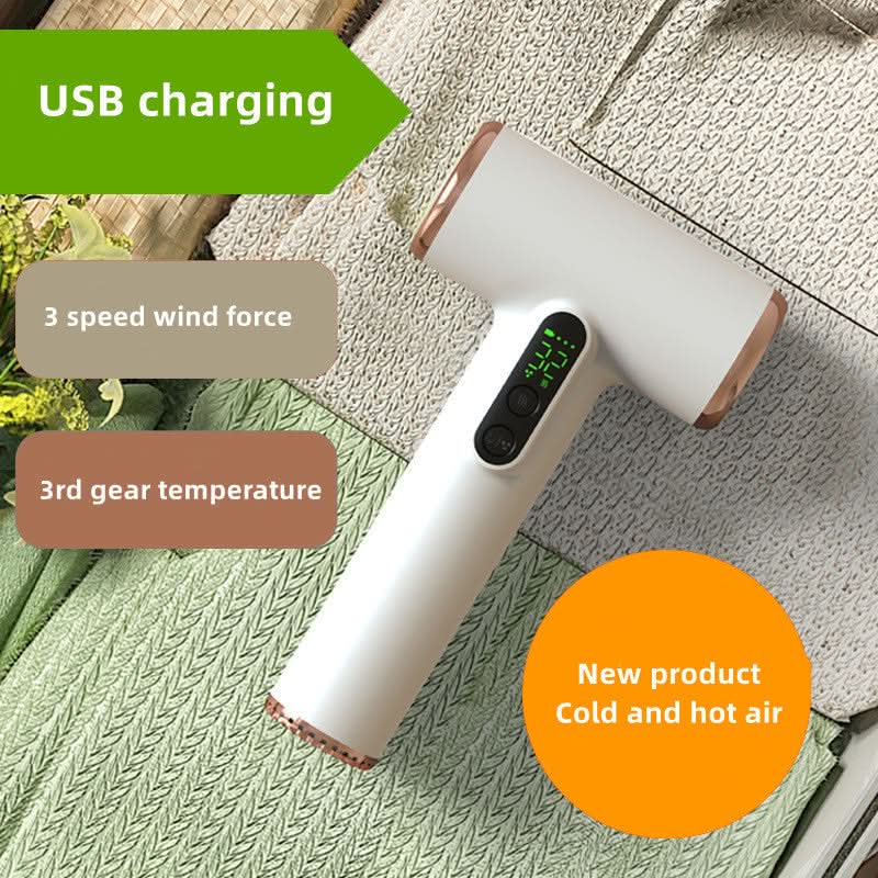 Cordless Hair Dryer 30,000 RPM Motor | 3 Speed & Heat Settings | Fast-Drying Portable Styling Tool with Safety Protection