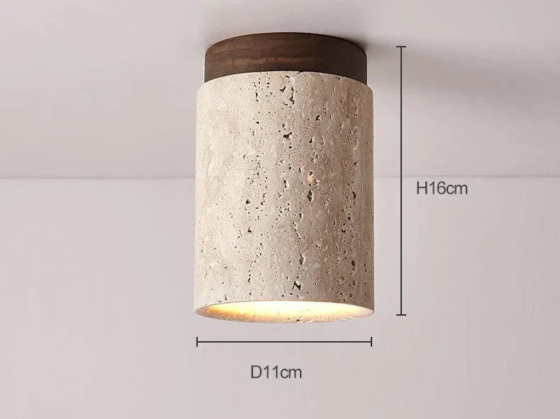 Travertine Ceiling Spotlight LED Stone Light