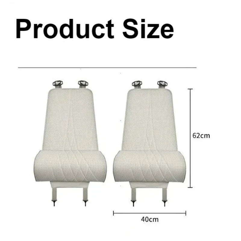 Car Seat Cushion with Extended Thigh Support | Embossed PU Leather Pad That Fits Most Vehicles, for Long Drives