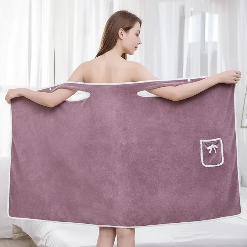 AquaWrap – Quick-Drying Portable Women's Bath Towel