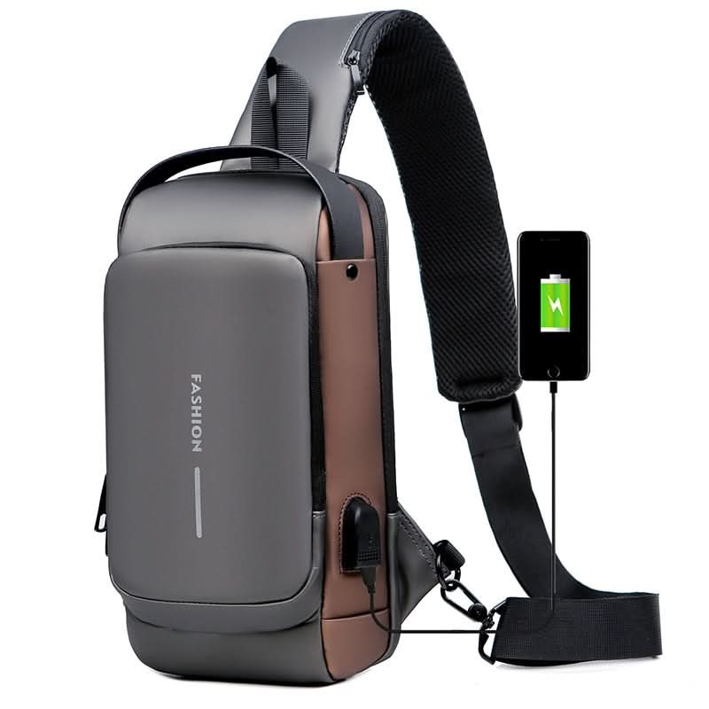 Waterproof Shoulder Travel Bag USB Port