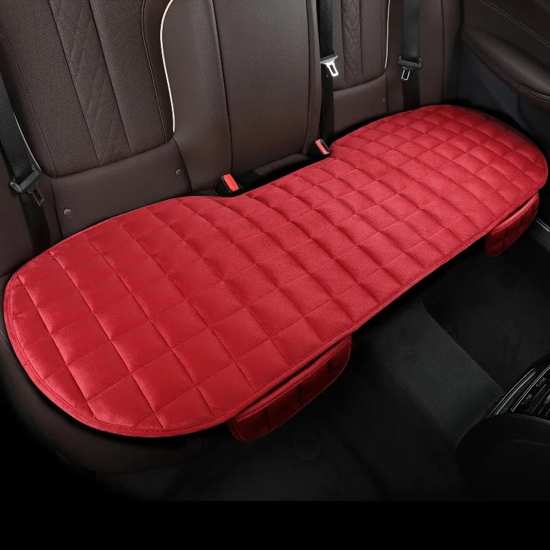 Full-Coverage Car Seat Cushion for the Rear Bench | Non-Slip Padded Cover with Adjustable Straps | 5 Colors