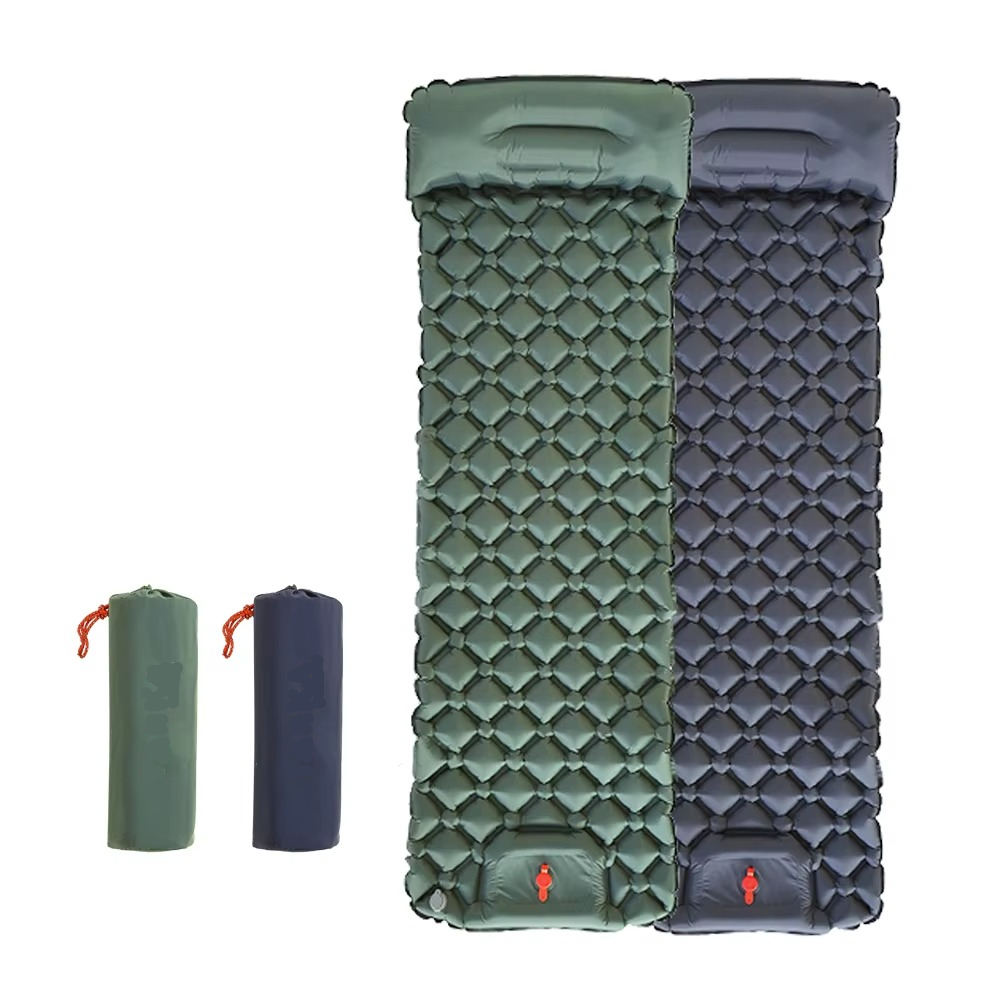 Inflatable Camping Sleeping Pad with Pillow