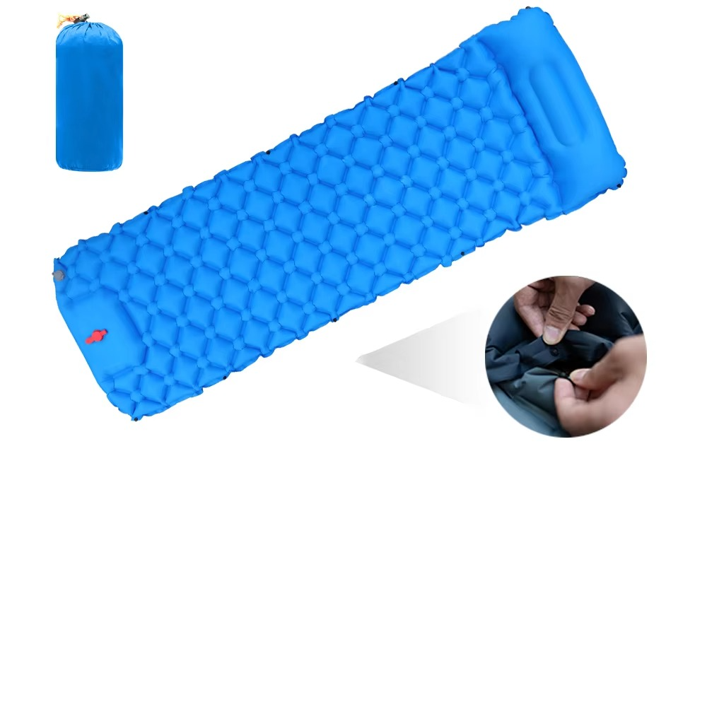 Inflatable Camping Sleeping Pad with Pillow