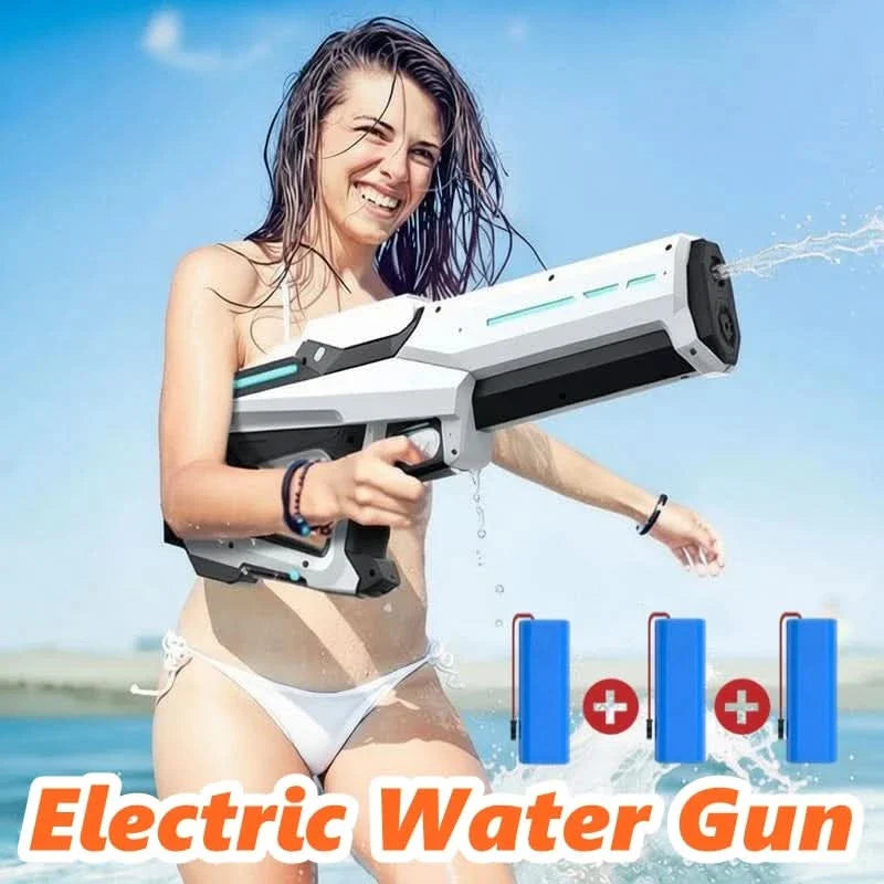 Electric Water Gun Toy | Rechargeable USB Battery, 4 Colors | Lightweight Ergonomic Blaster for Pool & Beach Play