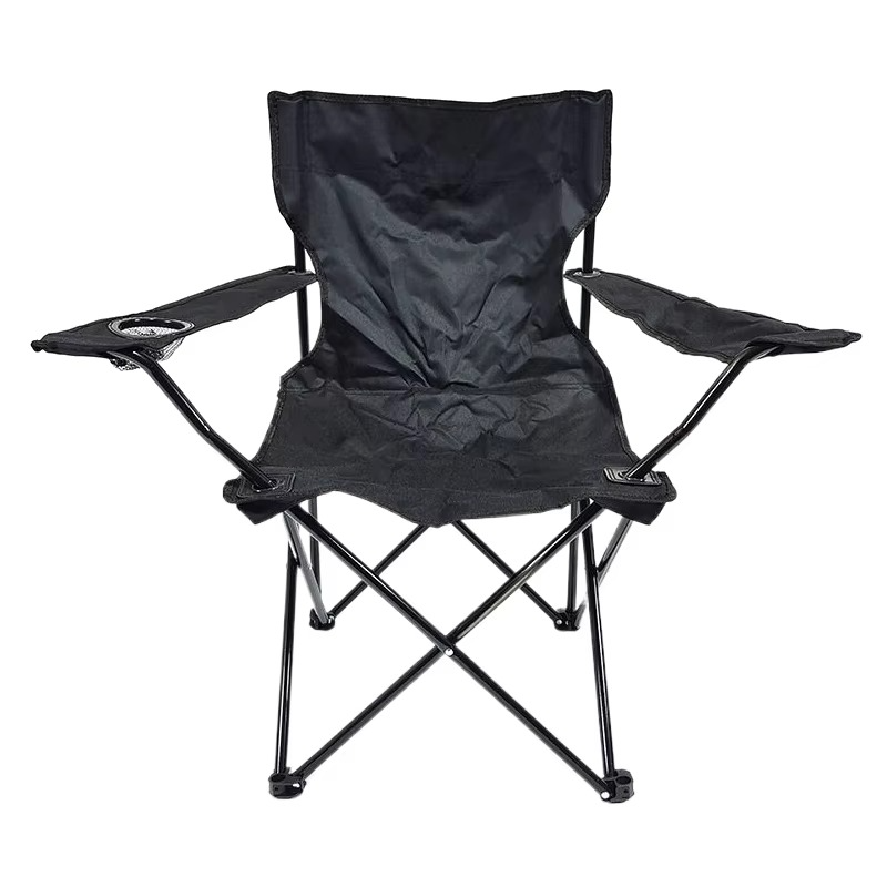 Folding Camping Chair with Armrest Cup Holder