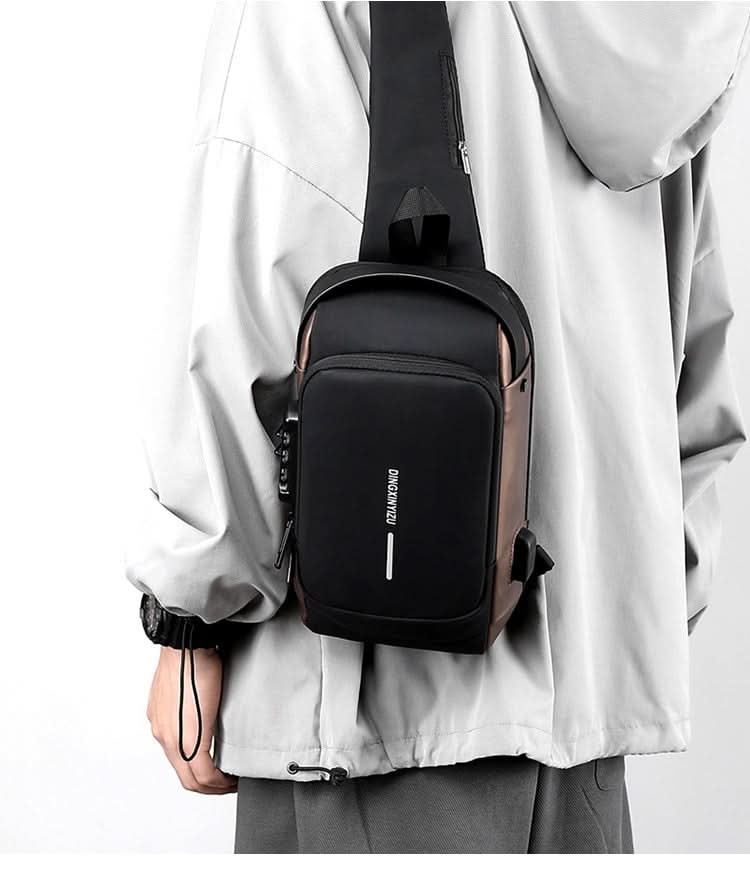 Waterproof Shoulder Travel Bag USB Port