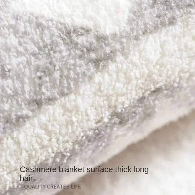 Non Slip Irregular Plush Rug