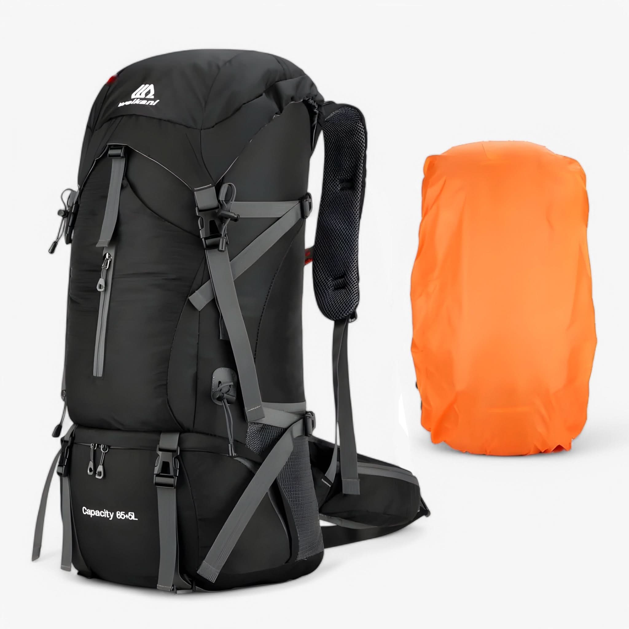 Hiking Backpack with Included Rain Cover | 18.5 Gallon Capacity | Ample Storage for Trekking, Camping, and Longer Trips
