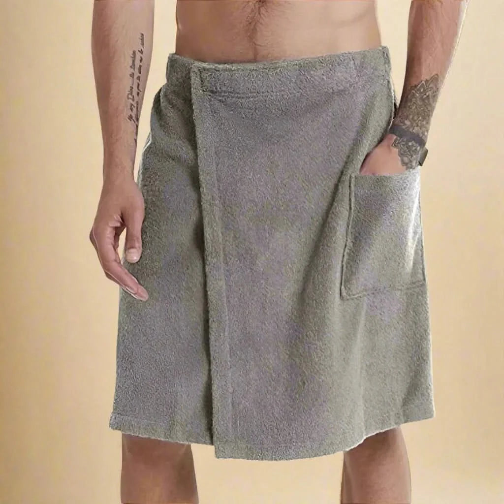 AQUASOFT WRAP – Portable Bath Towel with Elastic Fit