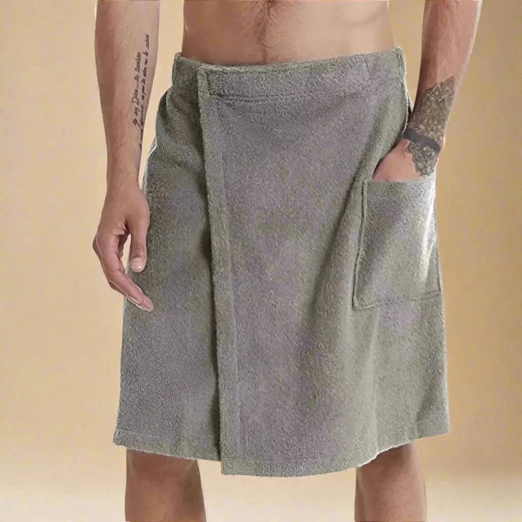 AQUASOFT WRAP – Portable Bath Towel with Elastic Fit