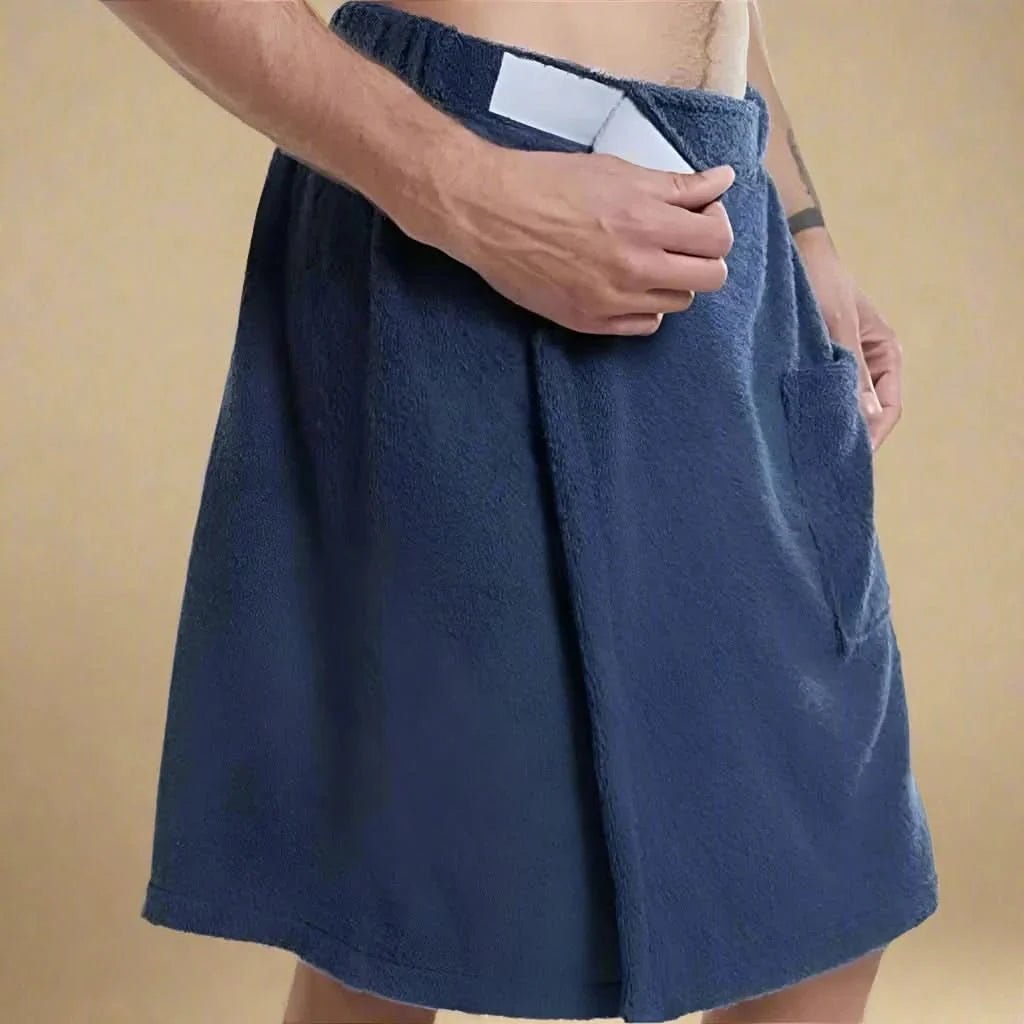 AQUASOFT WRAP – Portable Bath Towel with Elastic Fit