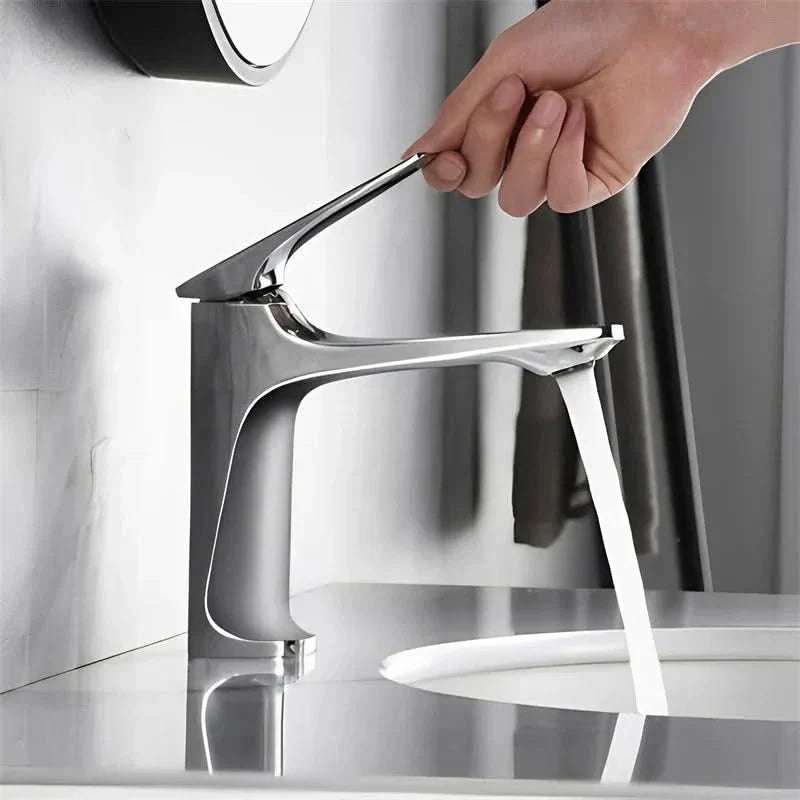 Metal Bathroom Faucet Single Handle