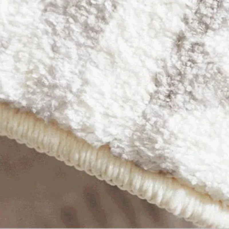 Non Slip Irregular Plush Rug