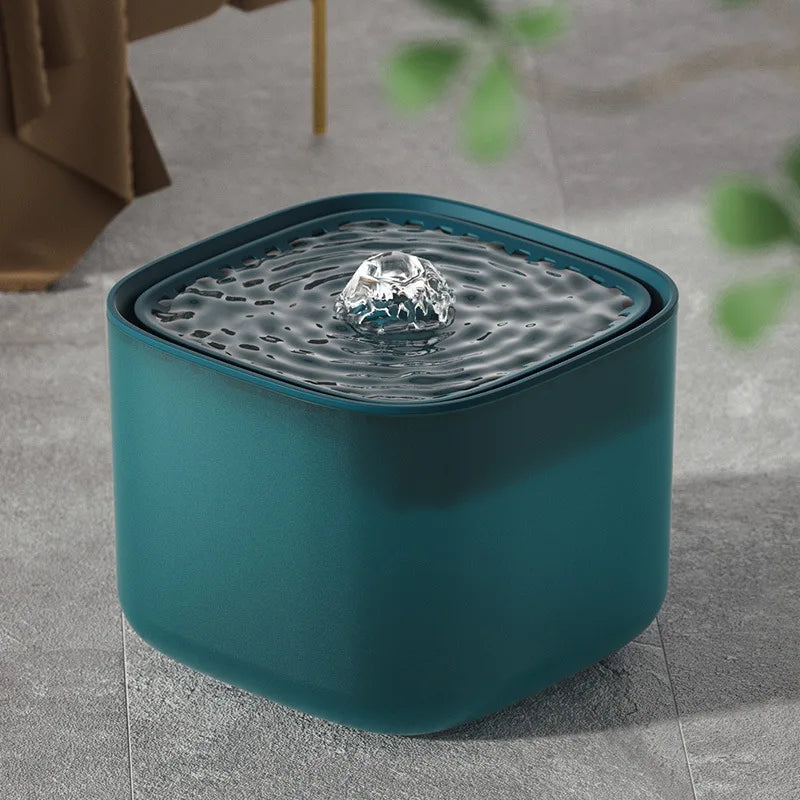 Ultra Quiet 3 L Cat Water Fountain with an Adjustable Flow | Filtered, USB Powered and BPA Free | Four Colors