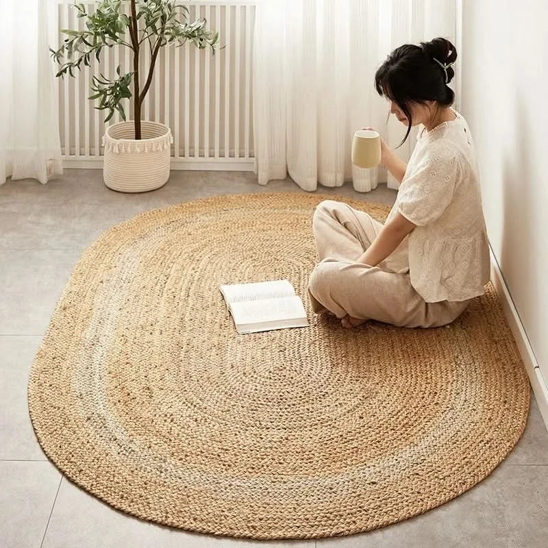 Handwoven Jute Reversible Rug