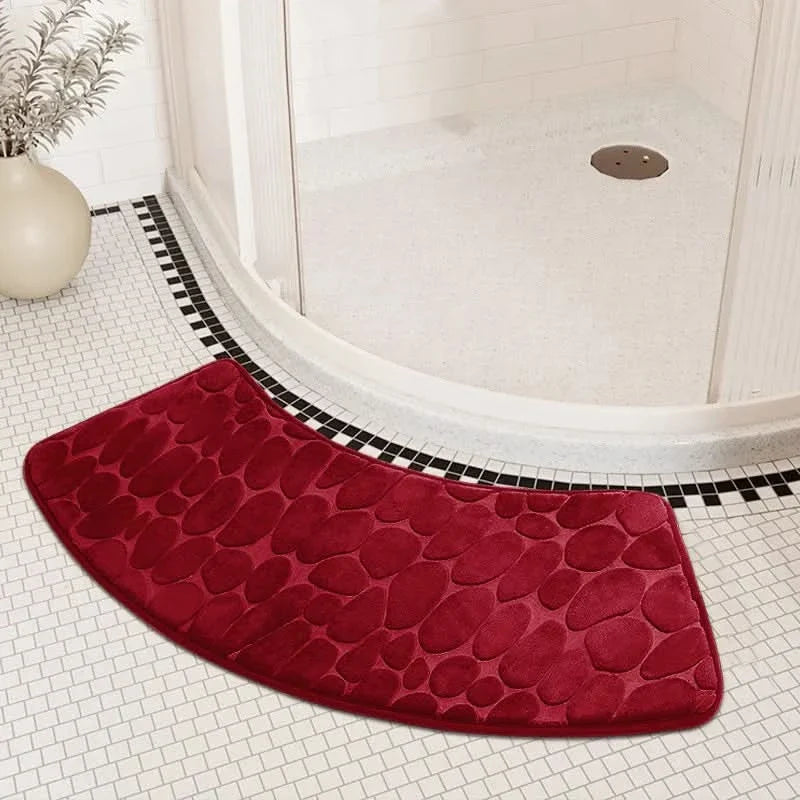 Curved Non Slip Bathroom Mat