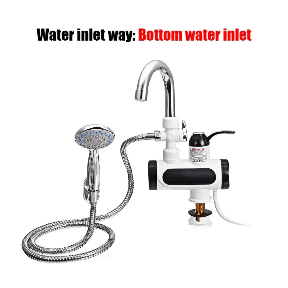Electric Kitchen Faucet with Instant Hot Water in 3 to 5 Seconds | Heats 86 to 140 F on Demand | Stainless Heating Element