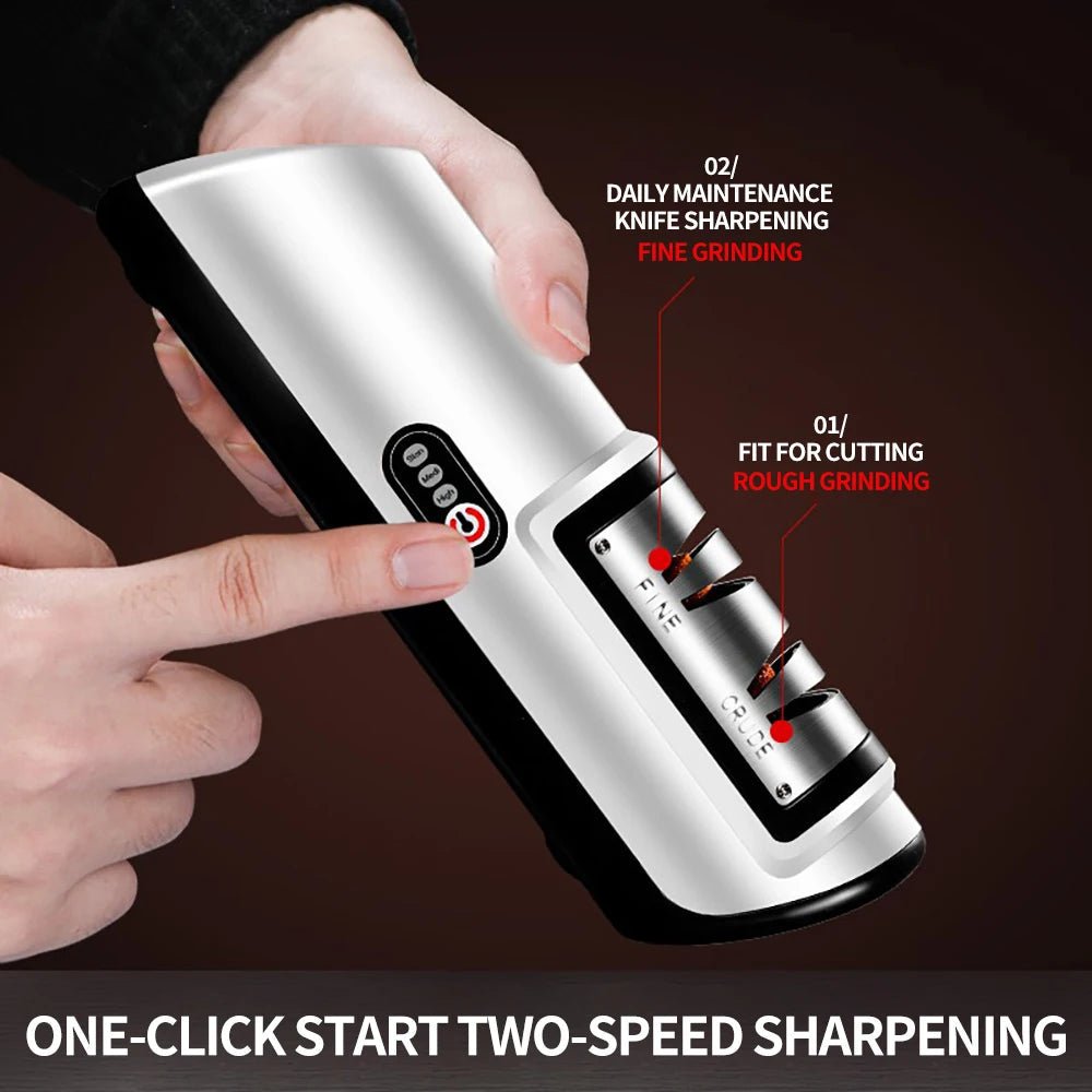 BLADEFLOW – Automatic Electric Knife Sharpener with 3-Speed Function
