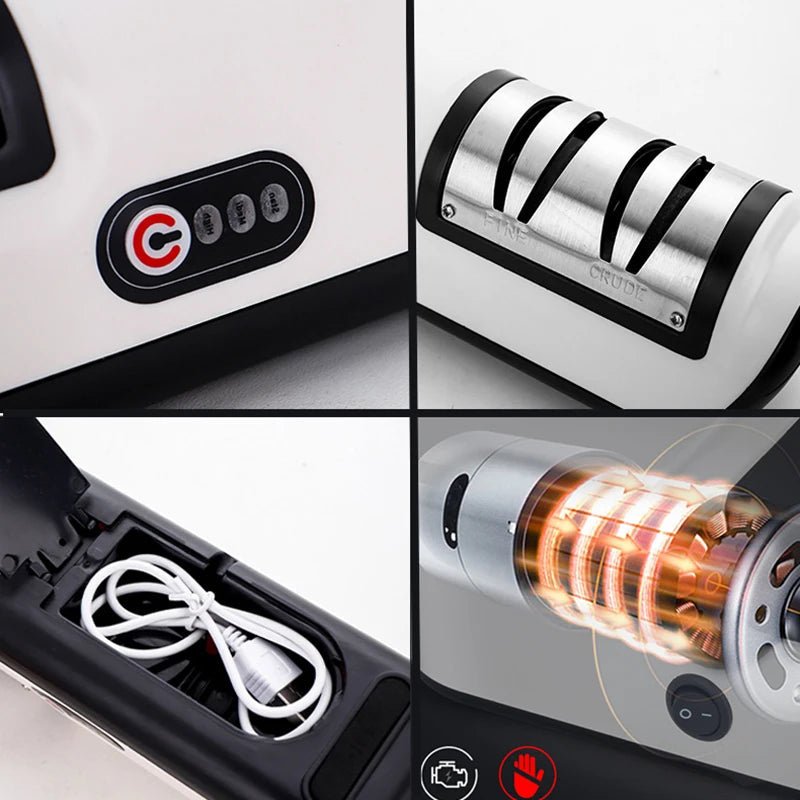 BLADEFLOW – Automatic Electric Knife Sharpener with 3-Speed Function