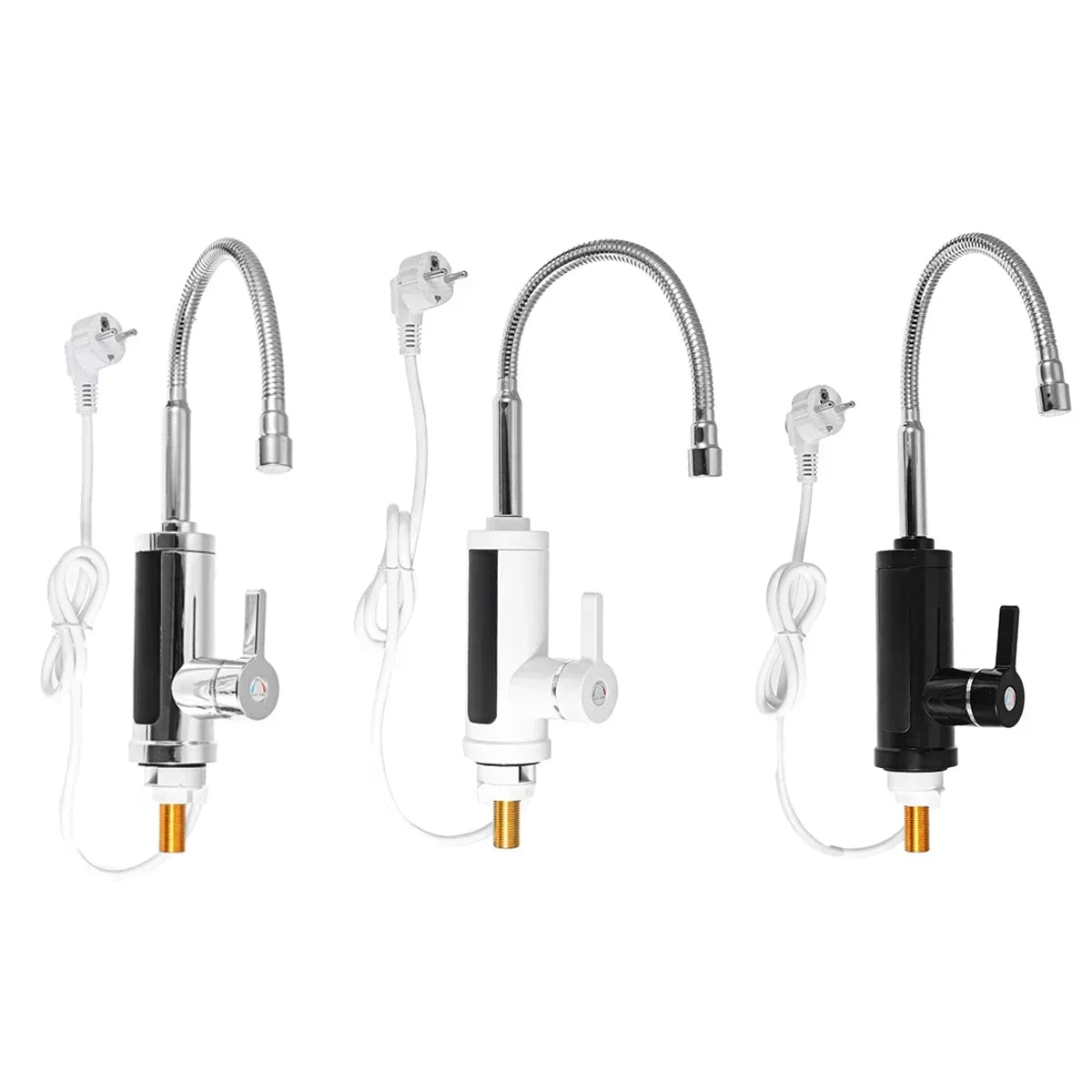 Electric Kitchen Faucet with Instant Hot Water in 3 to 5 Seconds | Heats 86 to 140 F on Demand | Stainless Heating Element