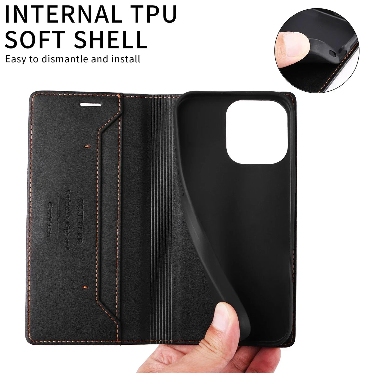 Wallet Phone Case for Samsung Galaxy S23 and Newer | RFID Blocking Faux Leather Flip Cover with Card Slots and Kickstand