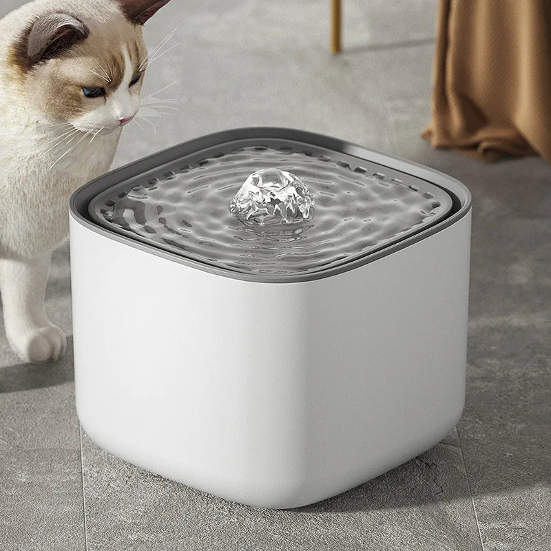 Ultra Quiet 3 L Cat Water Fountain with an Adjustable Flow | Filtered, USB Powered and BPA Free | Four Colors
