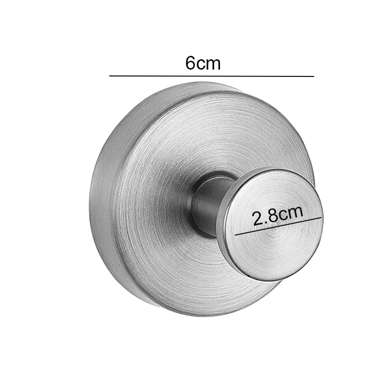Suction Cup Hooks for Bathroom, Kitchen and Mirror | Twist-Lock Wall Hanger for Towels and Robes, No Drilling