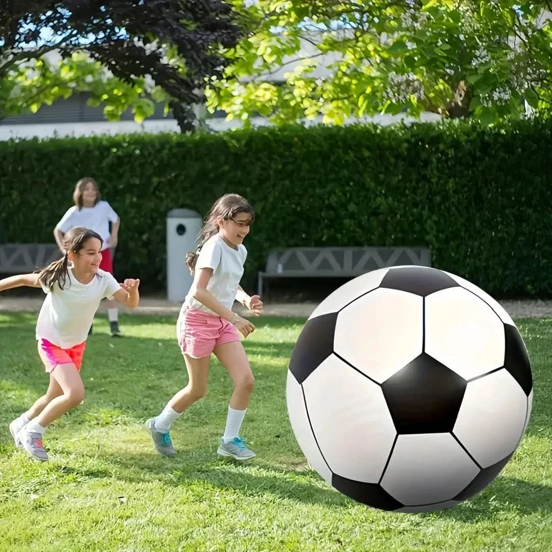 Inflatable Giant Soccer Ball | 5 Sizes: 9-21.5cm | Durable PVC Outdoor Play for Gardens, Parks & Beach Parties