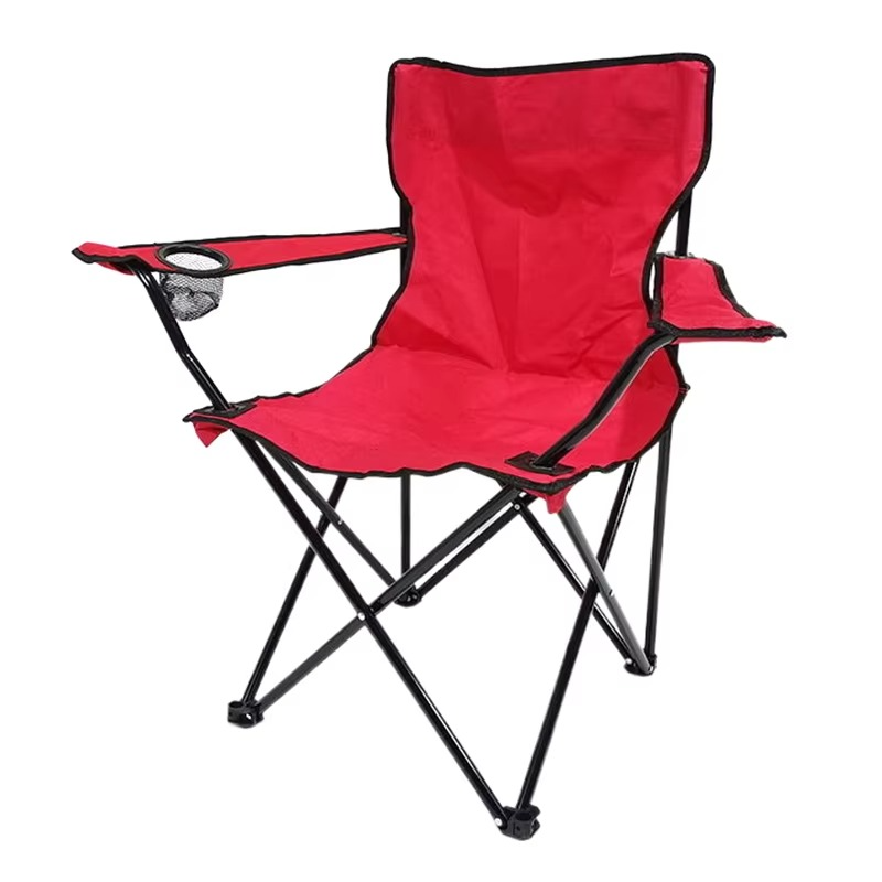 Folding Camping Chair with Armrest Cup Holder