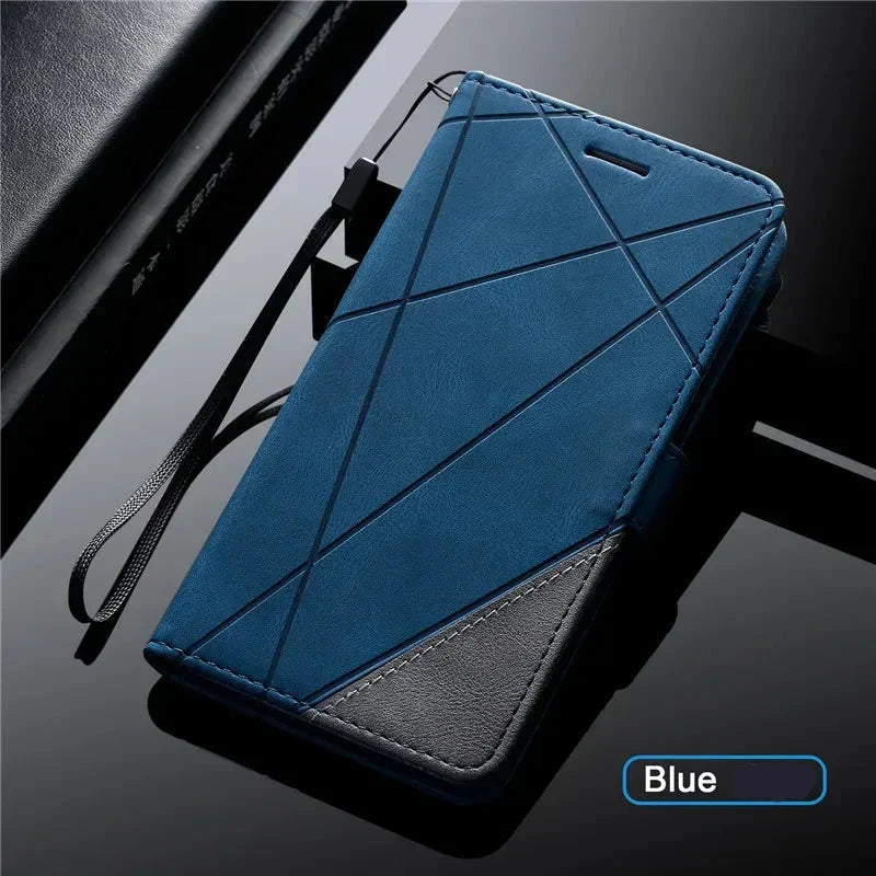 Wallet Phone Case for Samsung Galaxy A Series | PU Leather Flip Cover with Card Slots and Magnetic Closure | Stand Function