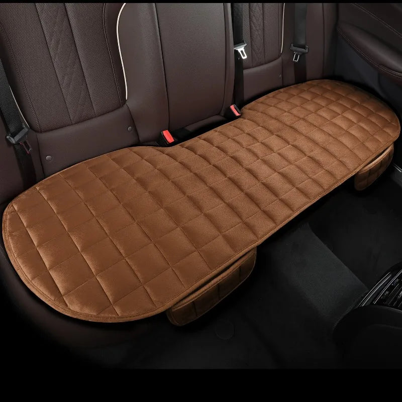 Full-Coverage Car Seat Cushion for the Rear Bench | Non-Slip Padded Cover with Adjustable Straps | 5 Colors